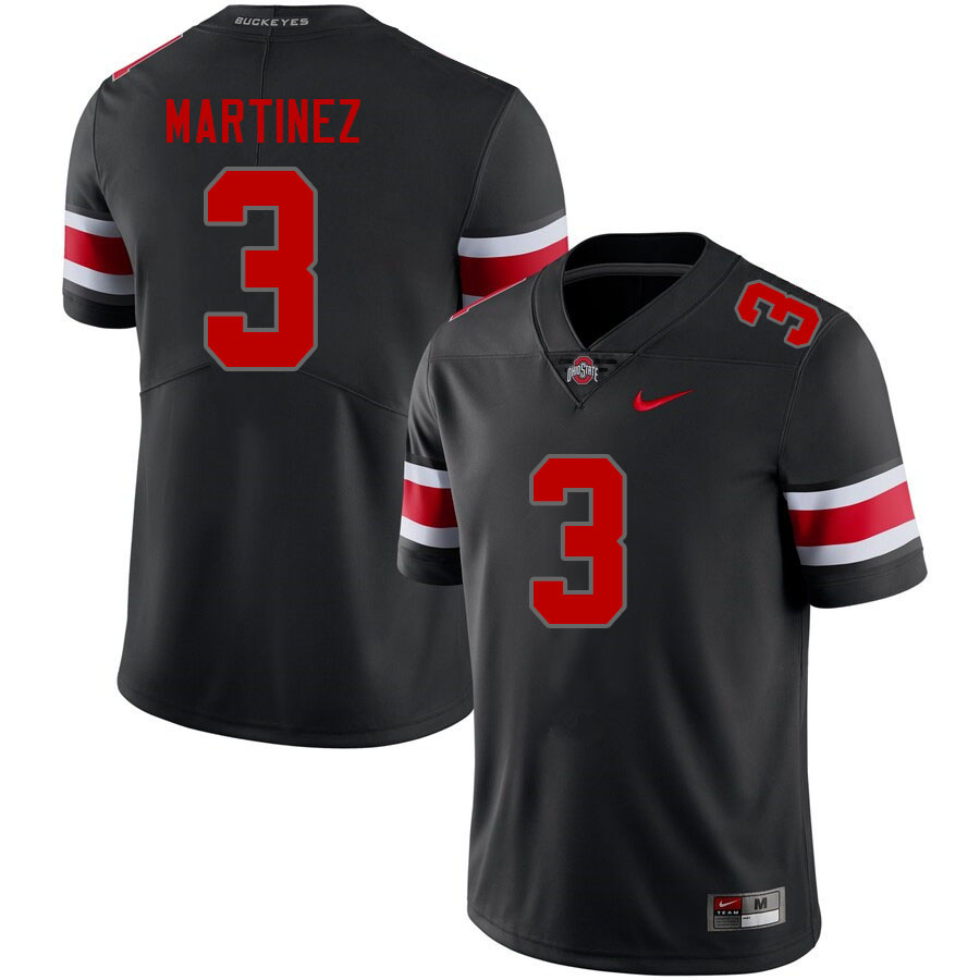 Men #3 Cameron Martinez Ohio State Buckeyes College Football Jerseys Stitched Sale-Blackout